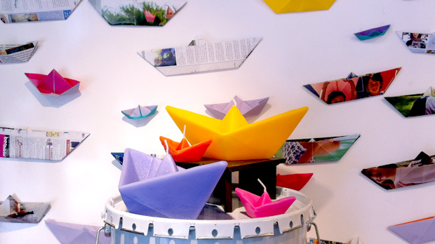 Boat Origami Candle by Luki Huber